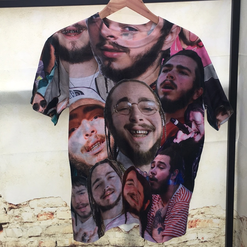 ⬇️ 2/$25 Marked Listings Graphic Pop Culture Post Malone Collage Tee